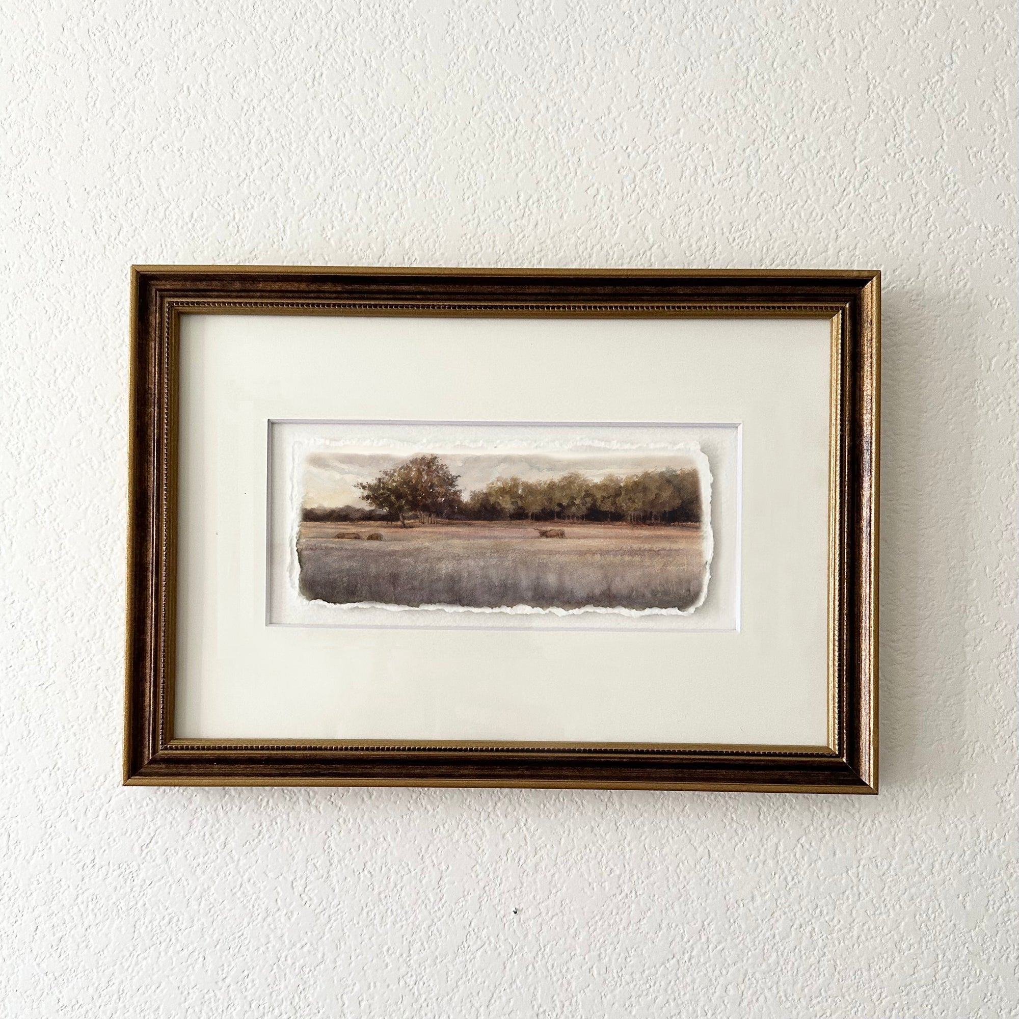 Pasture Sunset - Original Watercolor
