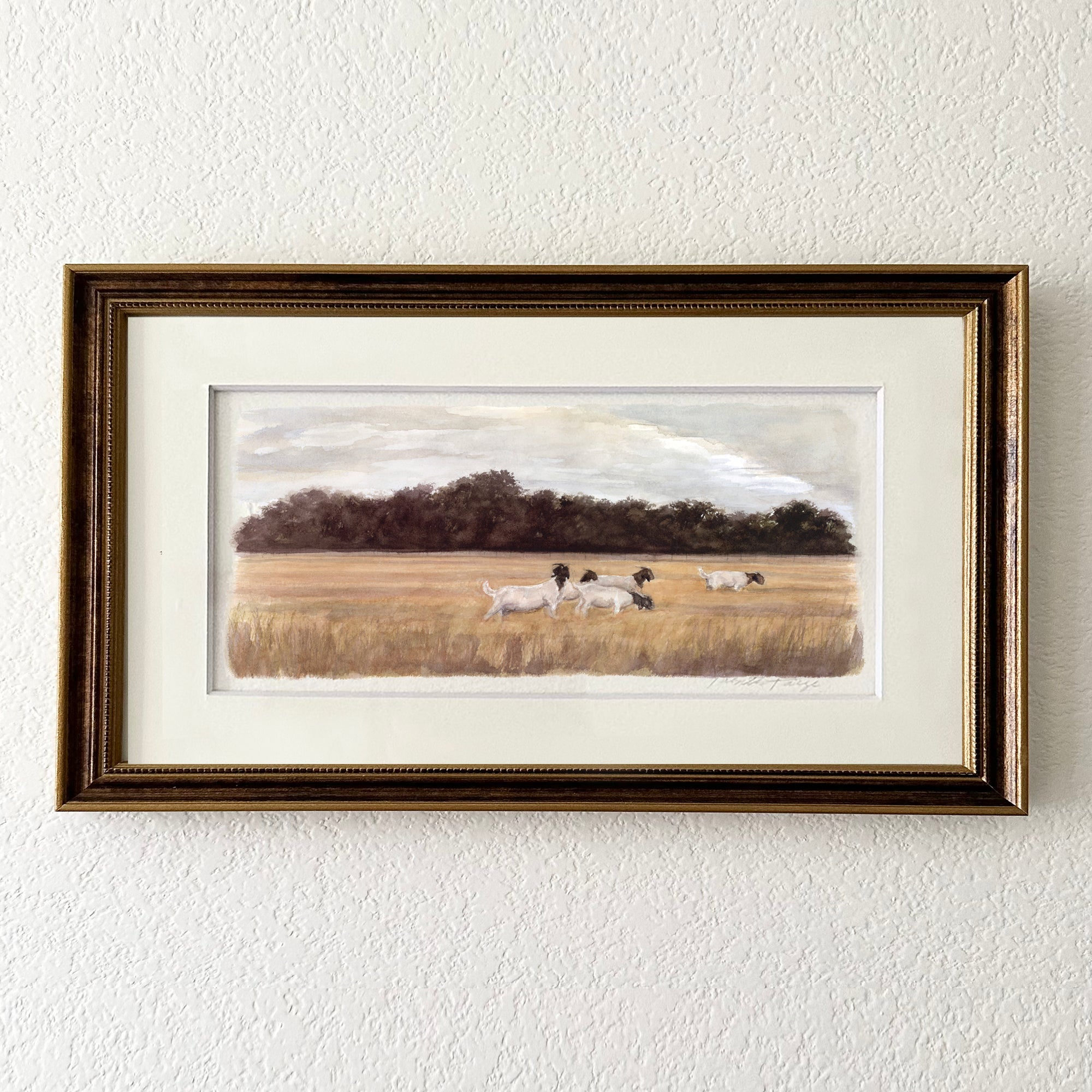Afternoon Graze (Original Watercolor)