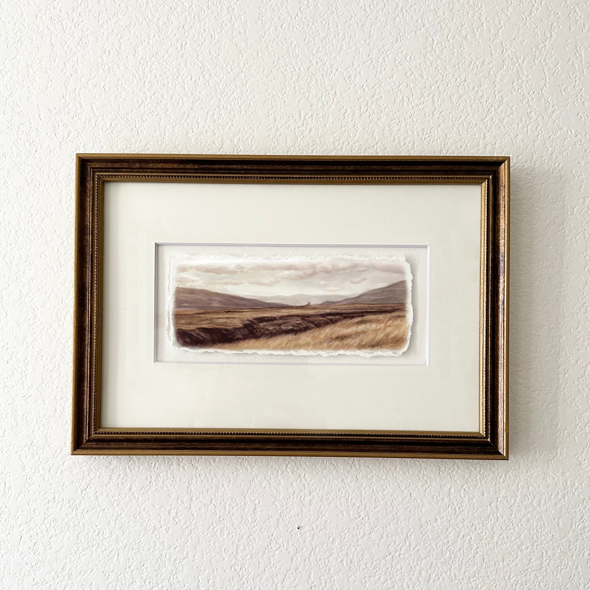 Lone Stag - Framed Mini Print