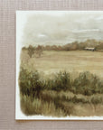 Across the Field - Watercolor Giclée Paper Print