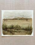 Across the Field - Watercolor Giclée Paper Print