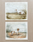 Vintage English Dogs (2) - Watercolor Giclée Paper Prints