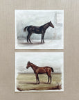Vintage English Horses (2) - Watercolor Giclée Paper Prints