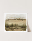 Across the Field - Watercolor Giclée Paper Print