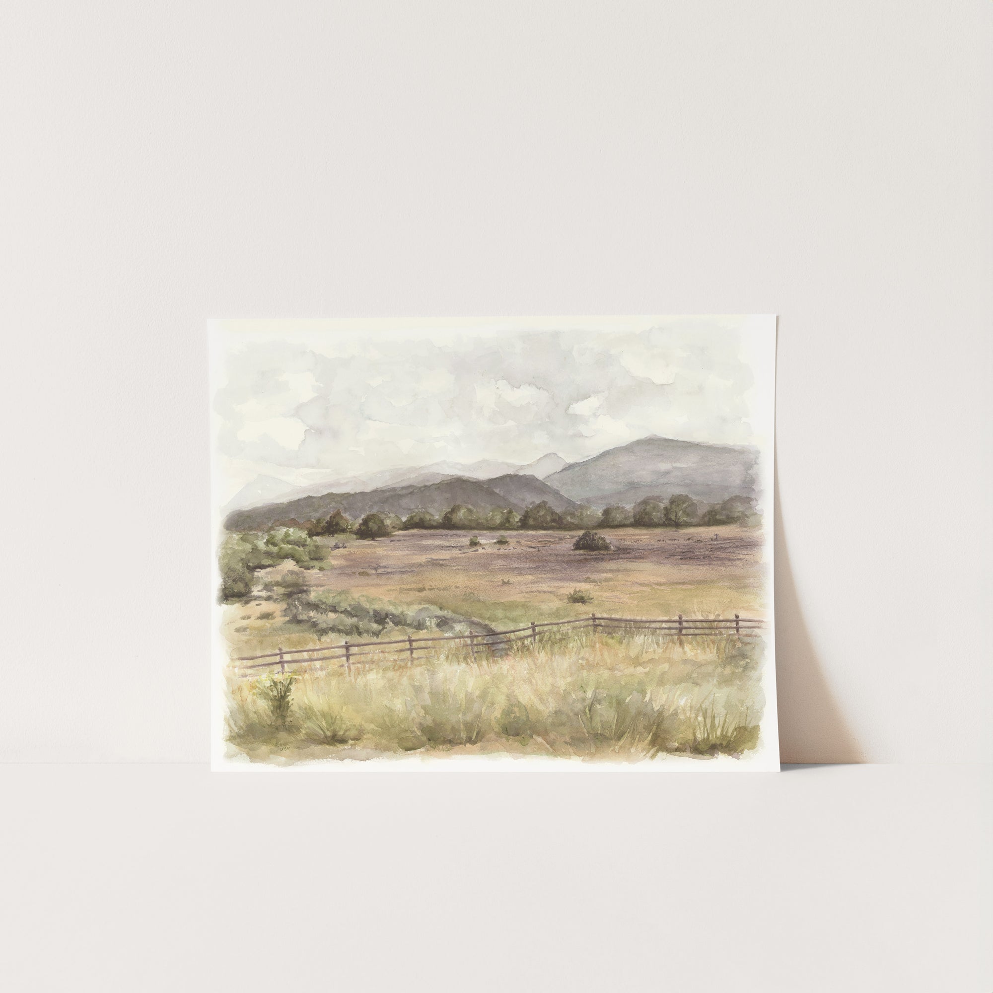 New Mexico - Watercolor Giclée Paper Print