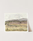 New Mexico - Watercolor Giclée Paper Print