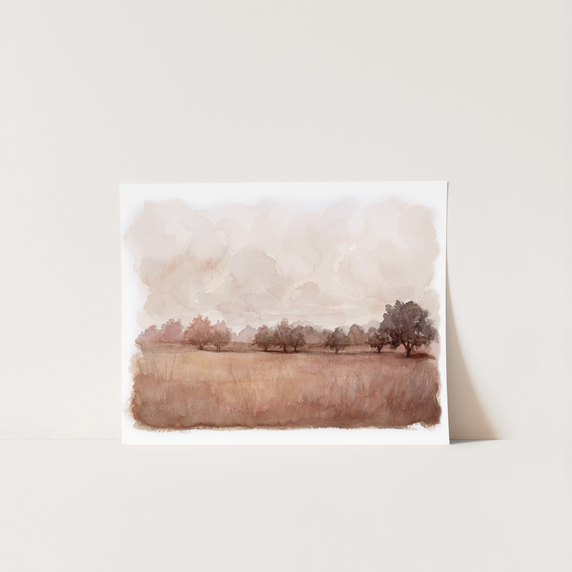 Autumn Mist - Watercolor Giclée Paper Print