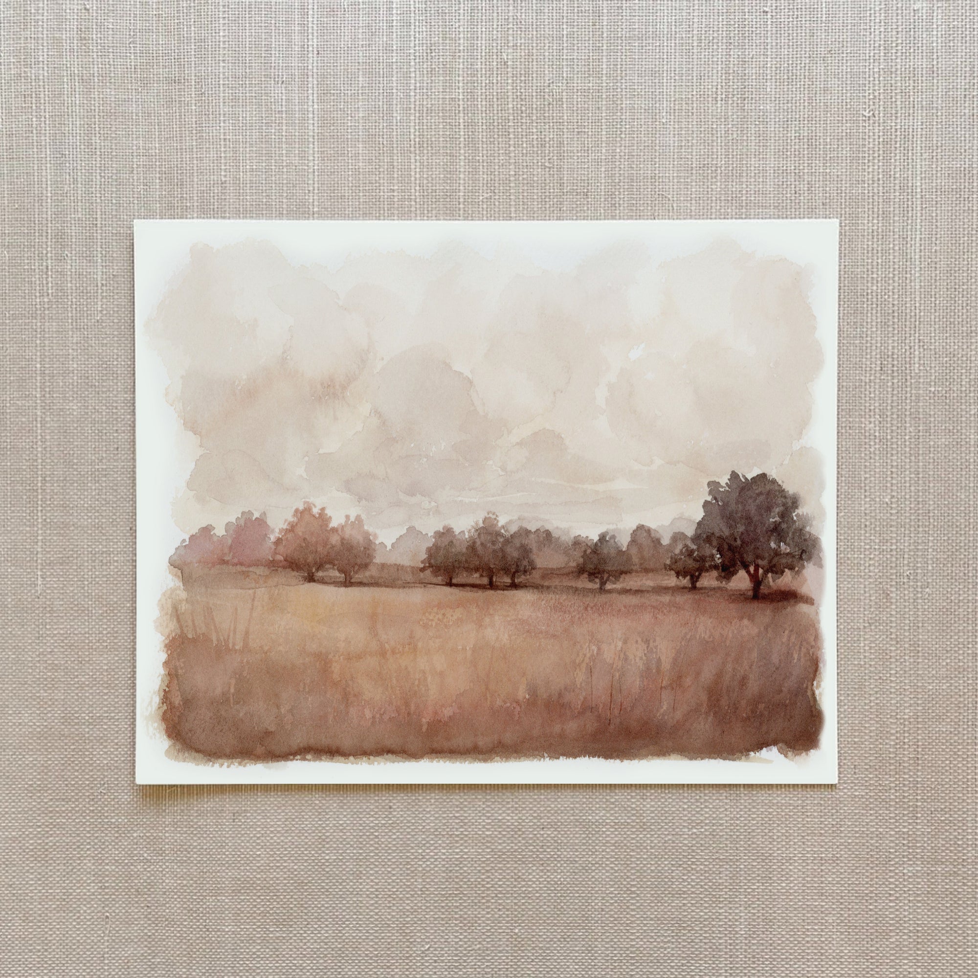 Autumn Mist - Watercolor Giclée Paper Print