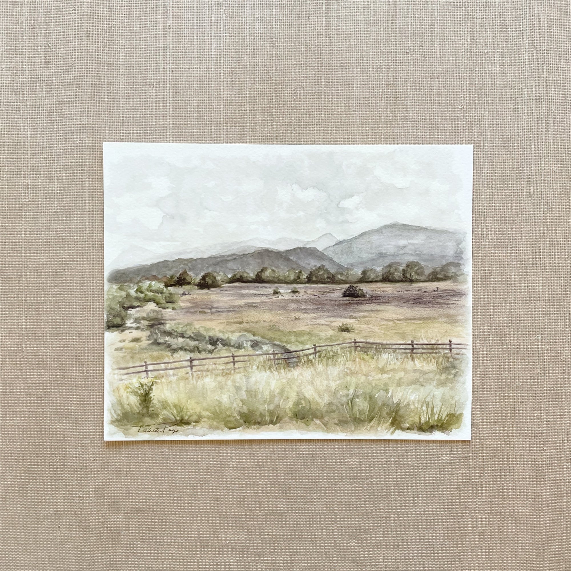 New Mexico - Watercolor Giclée Paper Print